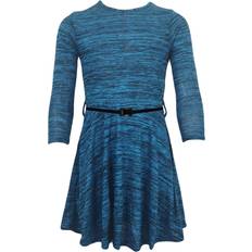 Turquoise Dresses A2Z Kids 7-8 Years, Teal Girls Skater Dress Knitted Dance Party Fashion 7-8yrs