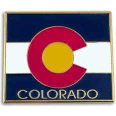 Pinmart Colorado Shape Flag Enamel Pins – Gold Plated State Lapel Pins