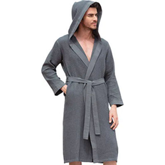 Sleepwear Alwyn Home Men's Waffle W Piping Lightweight Full Length Ultra Soft Spa Sleepwear Bathrobe Waffle Weave s- Multi Color