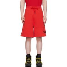 Moncler Men Shorts Moncler Red Cotton Shorts