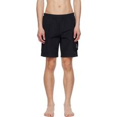 C.P. Company Swimwear C.P. Company Black Garment-Dyed Swim Shorts