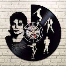 Dancing Jackson Vinyl Record Led Light Wall Clock