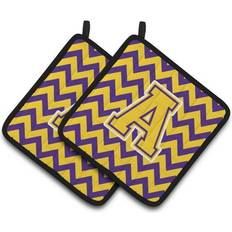 Gold Trivets Caroline's Treasures Carolines Treasures CJ1041-APTHD Letter A Chevron Trivet