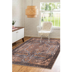 Bungalow Rose Brown/Orange Rug Orba