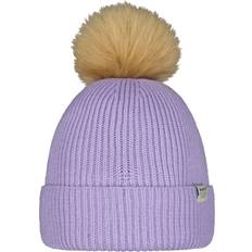 Purple Beanies Children's Clothing Barts 4-8 Yrs, Lilac Kids Wonderdome Chunky Knit Cuffed Beanie Bobble Hat