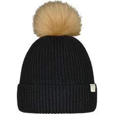 Black Beanies Barts 4-8 Yrs, Black Kids Wonderdome Chunky Knit Cuffed Beanie Bobble Hat