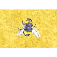 Yellow Place Mats Carolines Treasures Bee On Yellow Fabric Placemat Multicolor Place Mat Yellow
