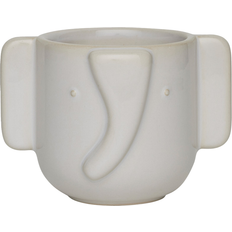Pots, Plants & Cultivation OYOY Elephant Flowerpot Ø9.6 cm Off White