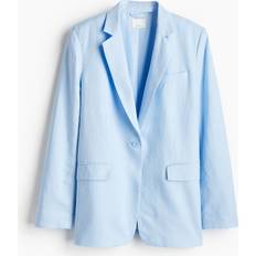 H&M Blazers H&M & Linen-blend Blazer Blue