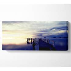 Highland Dunes Atemberaubende River Jetty Sonnenaufgang Panoramaleinwand Bild