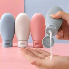 Travel Bottles Shein 3pcs Refillable Silicone Travel Bottles Leak-Proof Squeezable Silicone Travel Containers, Silicone Travel Bottle Set For Filling Cosmetic Shampoo