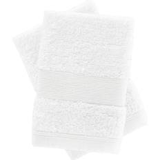 Square Towels Catherine Lansfield Anti Bacterial Guest Towel White (30x30cm)