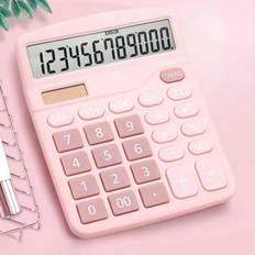Calculators Shein Large Screen Dual Power Solar Powered Calculator