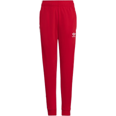 Red Trousers Children's Clothing adidas Junior Adicolor SST Training Pants - Better Scarlet