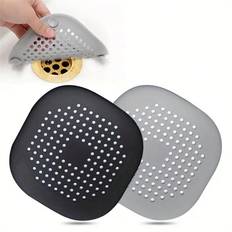 Badkarsproppar på rea Shein 2pcs Hair Drain Catcher, Square Drain Cover