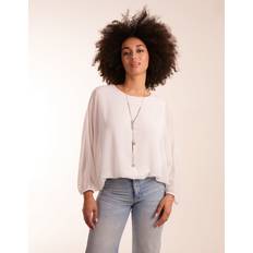 Donna - Taglia unica Bluse Blue Vanilla Batwing Necklace Top Ivory One