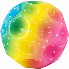 Shein 1pc Multicolored Anti-Gravity Moon Rock Bouncy Ball, 66mm Elastic High-Bouncing Ball, Porous Ball, Interactive Stress-Relief Toy