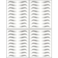 Makeup Shein 4 Realistic Ecological Black Eyebrow Combination Tattoo Sticker Series Waterproof Long-Lasting Personalized Sexy Temporary Tattoo Sticker