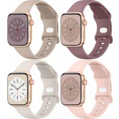 Shein 4 Packs Bands Compatible With Apple Watch 38mm 40mm 41mm 42mm 44mm 45mm 46mm 49mm