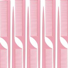 Hårprodukter Shein 20pcs Pink Rat Tail Comb Picking Comb Plastic Hairdressing Comb Anti-Static Hair Comb Comb