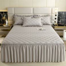 Grey Valance Sheets Shein Simple And Comfortable Bed Skirt Without Pillowcases Valance Sheet Gray