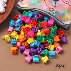 Hårprodukter Shein 50pcs Girls' Colorful Mini Hair Claw ClipsRandom Color