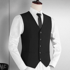 Shein Kläder Shein Men's New Style Business Casual Slim Fit Suit Vest, Perfect For Groomsmen, Wedding, And Party
