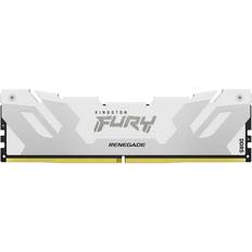 Mémoires RAM Kingston FURY Renegade DDR5 module 32 Go DIMM 288 broches 6400 MHz PC5-51200 CL32 1.4 V mémoire sans tampon non ECC blanc, argent