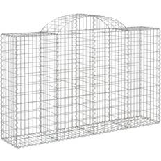 Garden & Outdoor Environment vidaXL 120/140 cm/ 1 Arched Gabion Basket Stone Basket Gabion Retaining