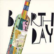 Greeting Card Happy Birthday Wine Bottle