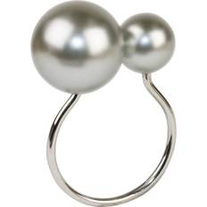 Argent Porte-serviettes KIM SEYBERT Faux-Pearl Napkin Ring Porte-serviette