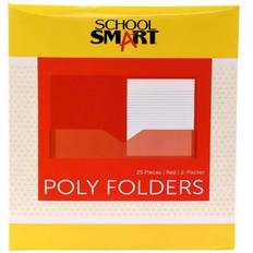 Office Supplies Smart Heavyweight Two-Pocket Poly Folder Pack 25