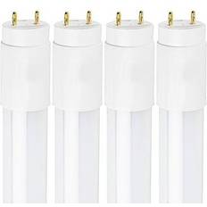 Luxrite T8 LED Tube Light Bulbs 16W 25W Equivalent 1600LM 6500K Daylight Type A B G13 Base 4-Pack