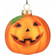 Orange Julepynt Horror-Shop Halloween Kürbis Glas Weihnachtskugel Ø7.6 cm Decoration