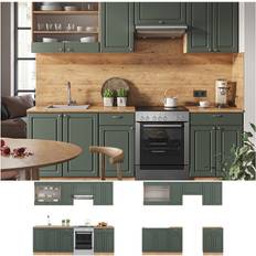 Verde Armarios de Pared VICCO Mueble Cocina Fame-Line 240 cm Armario de Pared