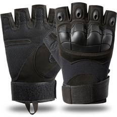 Hunting Dechoicelife a-Half Finger Black L Tactical Military Hard Knuckle Gloves Army Airsoft Shooting Gloves Hunting Climbing Hiking Full&Half Finger Touch Screen Gloves