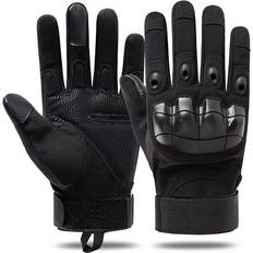 Hunting Dechoicelife a-Full Finger Black M Tactical Military Hard Knuckle Gloves Army Airsoft Shooting Gloves Hunting Climbing Hiking Full&Half Finger Touch Screen Gloves