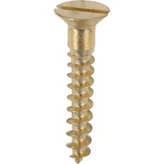 Building Materials Timco Solid Brass Countersunk Woodscrews 200pcs