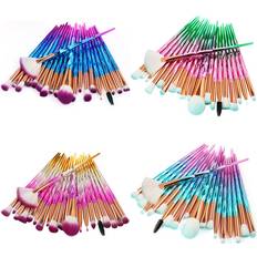 Transparent Makeup Brushes HKHBJS 2 20Pcs Diamond Transparent Makeup Brush Set Powder Foundation Blushs