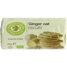 Doves Farm Organic Ginger Oat Biscuits 200g 12pack