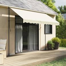 VidaXL Patio Awnings on sale vidaXL Retractable Awning Cream 300x150 cm Fabric and Steel