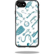 Turquoise Mobile Phone Cases MightySkins OTSIP7-Teal Lures for Otterbox Symmetry iPhone SE 2020 7 & 8 Case Teal Lures