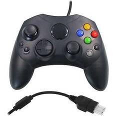 Eaxus dual vibration controller xbox classic wired gamepad analog trigger neu Schwarz 487g