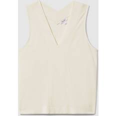 Reiss Herre Bluser Reiss Ivory Mira V-Neck Shell Top - NEW