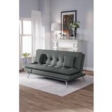 Living and Home Button Flannel Sofa