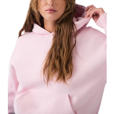 Dame - XS Overdeler Gina Tricot Basic Original Hoodie - Pink