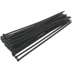 Black Cable Ties Loops 50 PACK Black Cable Ties 350 x 7.6mm Nylon 66 Material Heat Resistant
