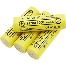 21700 battery LiitoKala lii-50e 21700 Rechargeable Battery 5000mAh Compatible 5-pack