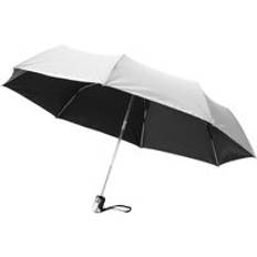 Bullet 21.5in Alex 3-Section Auto Open And Close Umbrella Pack of 2 Silver One Size