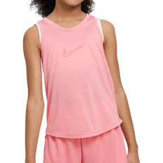 NIKE XS Tank Tops NIKE Kid's Dri-FIT One Training Tank Top - Coral Chalk/Sea Coral (DH5215-611)